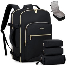 LOVEVOOK 40L Travel Backpack Flight Large-40L-4Pcs(Standard), Black-black picture