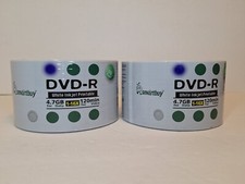 DVD-R White Inkjet Printable 50 Pk 4.7GB Data/120 Minute Video Lot of 2 Smartbuy picture
