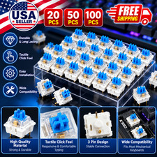 20/50/100PCS 3 Pin Mechanical Keyboard Switches Tactile Key Replacement Parts + picture