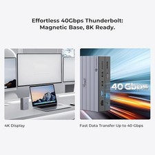 ROSEWILL 14-IN-1 THUNDERBOLT 4 CERTIFIED, LAPTOP DOCKING STATION WITH -  GRAY picture