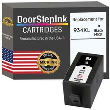 DoorStepInk Compatible Ink Cartridge for HP 934XL (C2P23AN) Black MICR-USA picture