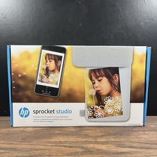 HP Sprocket Studio Bluetooth Laser Photo Printer Extra Value Bundle Clean picture
