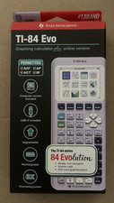 Texas Instruments TI-84+ Evo Lavender Shelf Wear Graphing Calculator picture