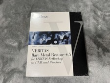 NEW SEALED VERITAS BARE METAL RESTORE 4.5 FOR NETBACKUP ON UNIX & WINDOWS picture