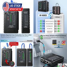 Network Cable Tester with Ethernet Continuity and Crimping Tools NF-468CS, RJ45 picture
