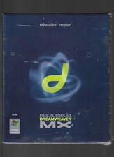 Macromedia Dreamweaver MX Software Windows XP Education Version SEALED picture