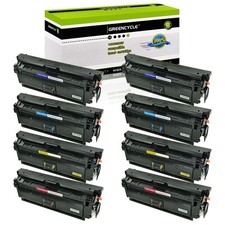 GREENCYCLE 8Set CF360X Color Toner Fit for HP508X Enterprise M553x M553dn M553dh picture