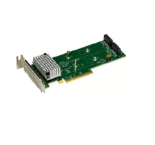 Supermicro AOC-SLG4-2H8M2 LP 2x PCIe Gen 4 Hybrid NVMe/SATA M.2 RAID Boot Storag picture