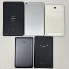 Lot of 5 Tablets Dell Samsung ASUS LG Amazon Fire Untested For Parts Repair picture
