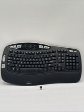 Logitech K350 Wireless Wave Ergonomic Keyboard, Unifying Receiver USB Dongle picture
