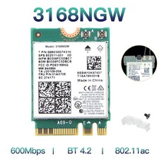 5pcs Intel 3168NGW M.2 Adapter WiFi 5 802.11ac 600Mbps BT4.2 Laptop Network Card picture