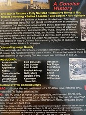 A Concise History Of The Civil War Interactive CD-ROM Complete Pc & Mac picture