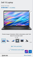 Dell 15 DC15250 15 in. Laptop Intel® Core™ 3 Windows 11  picture