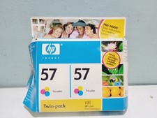 HP 57 Tri-Color Inkjet Print Cartridges Twin Pack Sealed picture