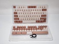 TIMSEKER 119 Keycaps Set MA Profile PBT Dye Sub ANSI Cherry MX Brown Grey picture