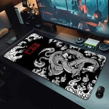 Japanese Dragon Large Gaming Mousepad XXL Keyboard Gamer Mouse Pad on The Table picture