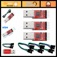 USB to TTL Serial Adapter 3-Pack - 5Pin UART Converter Module, 3.3V/5V Output, J picture
