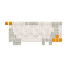 ATK Exclusive Retro Low Profile PBT Keycap Set (White / Grey / Orange) 89 Keys picture