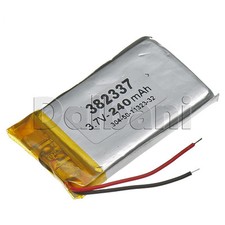 3.7V 240mAh Li-Po Battery 37X23X3.8mm For GPS RC DIY Tablet Arduino Toothbrush picture