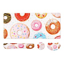 MEGREZ Keyboard Wrist Rest, 4-in-1 Ergonomic Memory Foam White Donut picture