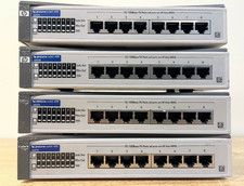 Lot of 4 HP ProCurve 408 Switch 8 Port 10/100 RJ45 Fast Ethernet Switch Network picture