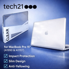 Tech21 MacBook PRO 15-inch Case (2016-2019) A1990/A1707 Laptop Hard Shell Cover picture