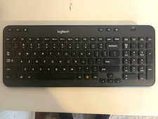 Logitech K360 Wireless Keyboard Black English QWERTY, Working - No Dongle picture