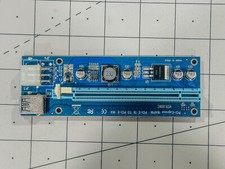 ubit PCI-E 1X to 16X Riser Card with data and power cables picture