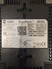 Calix 100-04255 GigaPoint 803G Fiber Optical Network  Modem w/ power (J084) picture