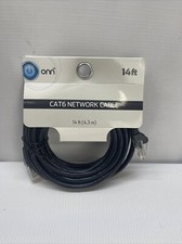 *ONN 14ft CAT6 ETHERNET NETWORK CABLE* NEW- Black picture