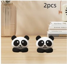 Cute Panda Cable Clips – Adhesive Wire Organizer for Desk & Nightstand (2PCS) picture