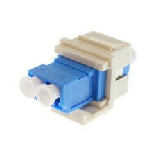 HUBBELL SFFLC LC DUPLEX SNAP-FIT FIBER OPTIC ADAPTER, PHOSPHOR BRONZE picture