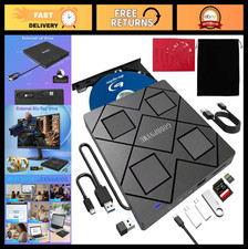 8-in-1 USB-C External Blu-ray Drive, Hub & Card Reader for Laptops & PCs picture