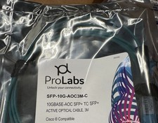 Pro Labs  SFP-10G-AOC3M-C 10g Base Active Optical Cable 3M, New Sealed picture
