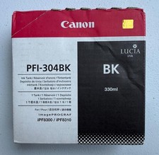 Genuine Canon PFI-304BK Black Ink Tank 330ml For imagePROGRAF iPF-8300, iPF-8310 picture