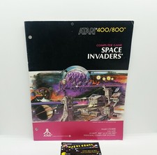 1981 ATARI 400/800 SPACE INVADERS Vintage Computer Original Manual Only  picture