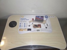 Slendor Lap Desk with Tablet Slot, Foldable Laptop Table with Storage Drawer ... picture