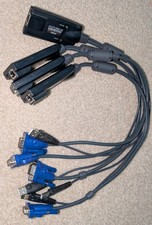 LOT OF 4 Aten KA7570 USB KVM Adapter Cable CPU Module VGA USB RJ45 Black Altuscn picture