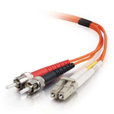 10 PACK LOT 3m LC-ST Duplex 50/125 OM2 Multimode Fiber Patch Cable Orange 10FT picture