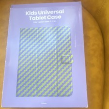 Universal Folding Folio Tablet Case 7-11 Inch Blue Green Pattern picture