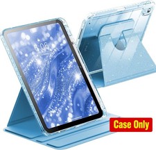 Case for iPad 11-inch 11th Generation, 360 Rotating Cute Glitter Cover, Pencil H picture