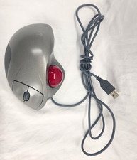 Logitech TrackMan Wheel T-BB18 Wired USB Trackball Mouse Red Marble - Tested picture