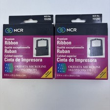 Two (2) NCR Premium Ribbon for Okidate Microline 182/192/390/391  NEW  picture
