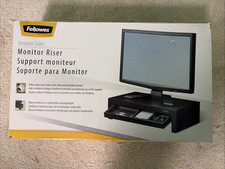 Fellowes Office Suites Monitor Riser CRC80381 Adjustable Height with Drawer picture