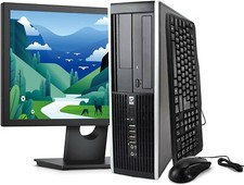 HP Elite Desktop Computer Package - Windows 10 i5 Quad Core 8GB 500GB 22