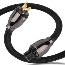4.9ft Audiophile Audio Power Cable 3-Core OCC for Speaker/Amp picture