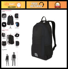 Durable Black Laptop Backpack for 17.5