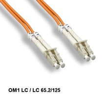 10PCS Kentek 8m OM1 LC to LC Multi-Mode Fiber Optic Cable 62.5/125 Duplex ATM picture
