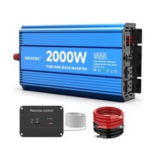 2000 Watt Pure Sine Wave Power Inverter, 12V DC to 110 Vdc to 120 Vdc, for Ho... picture