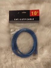 CAT 6 Patch Cable Blue 10 Foot NEW picture